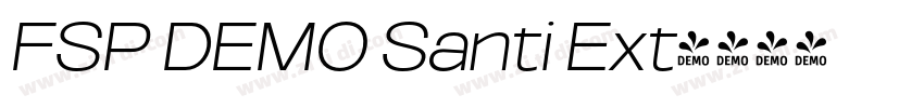 FSP DEMO Santi Ext字体转换 FSP DEMO Santi Ext字体转换